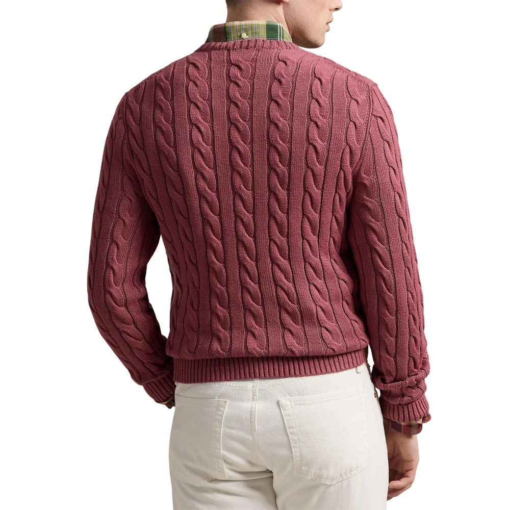 Βαμβακερό πουλόβερ με πλέξη κοτσίδα Polo Ralph Lauren