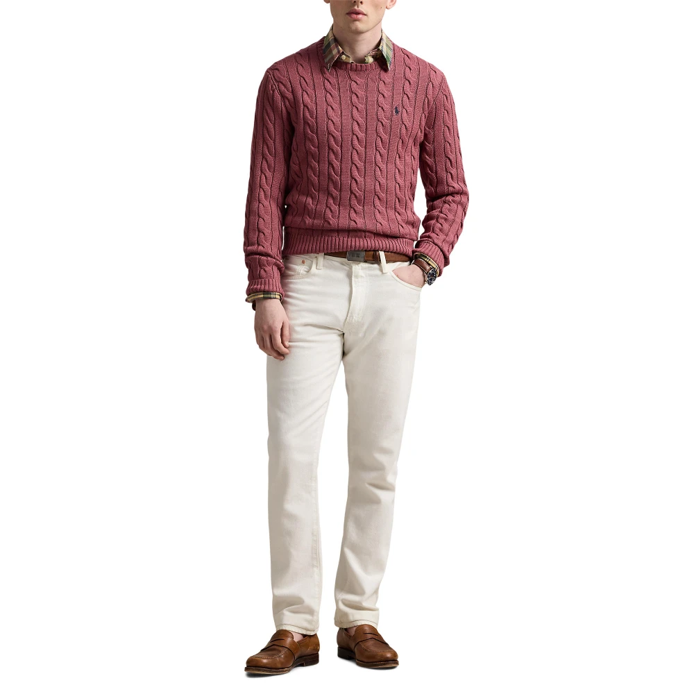 Βαμβακερό πουλόβερ με πλέξη κοτσίδα Polo Ralph Lauren