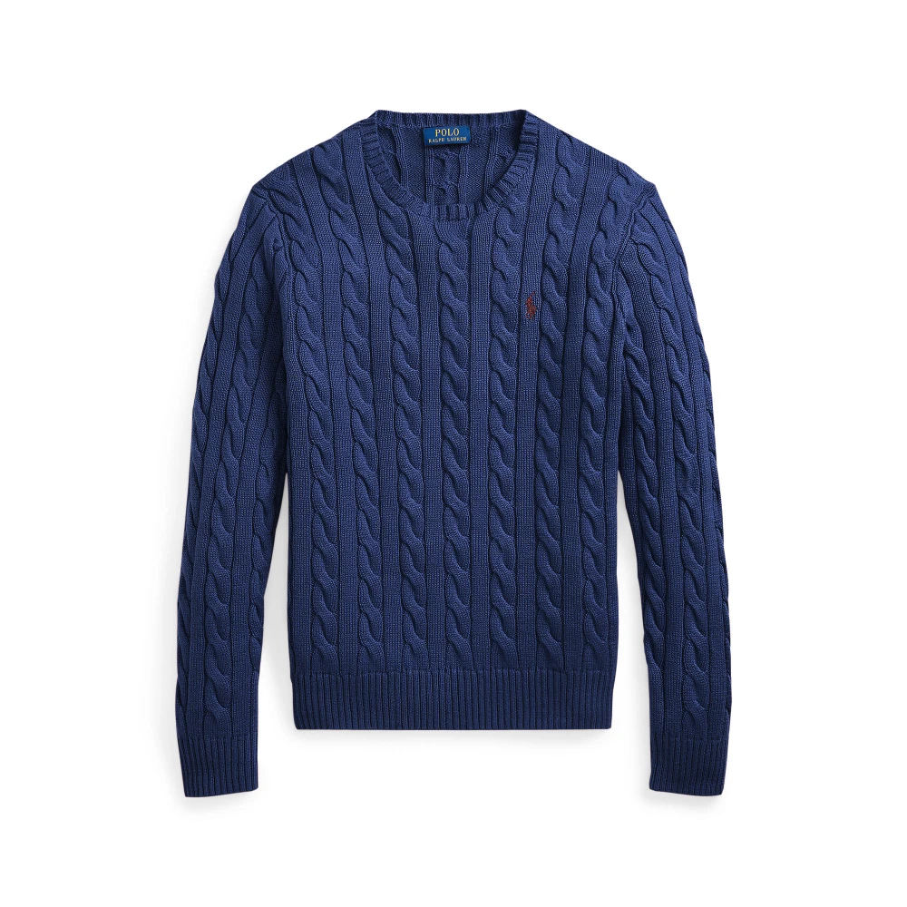 Βαμβακερό πουλόβερ με πλέξη κοτσίδα Polo Ralph Lauren