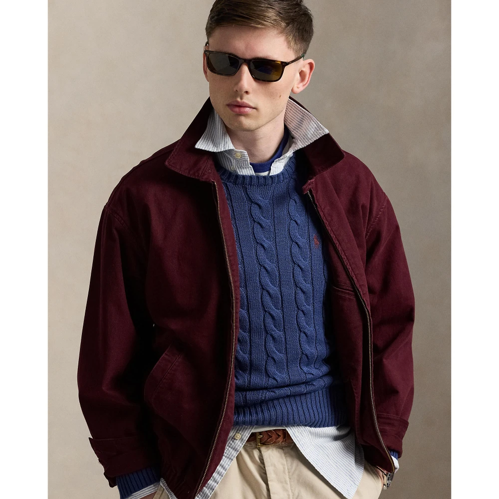 Βαμβακερό πουλόβερ με πλέξη κοτσίδα Polo Ralph Lauren