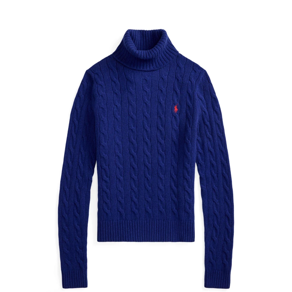 Πουλόβερ ζιβάγκο με πλεξούδες από μαλλί και κασμίρι Polo Ralph Lauren