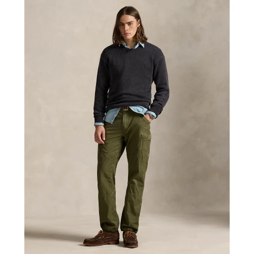 Πλεκτή μπλούζα από βαμβάκι Polo Ralph Lauren.