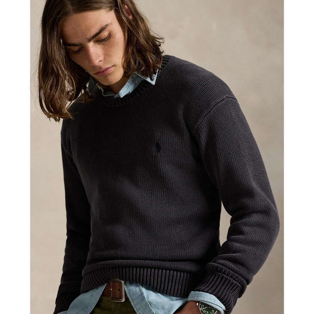 Πλεκτή μπλούζα από βαμβάκι Polo Ralph Lauren.