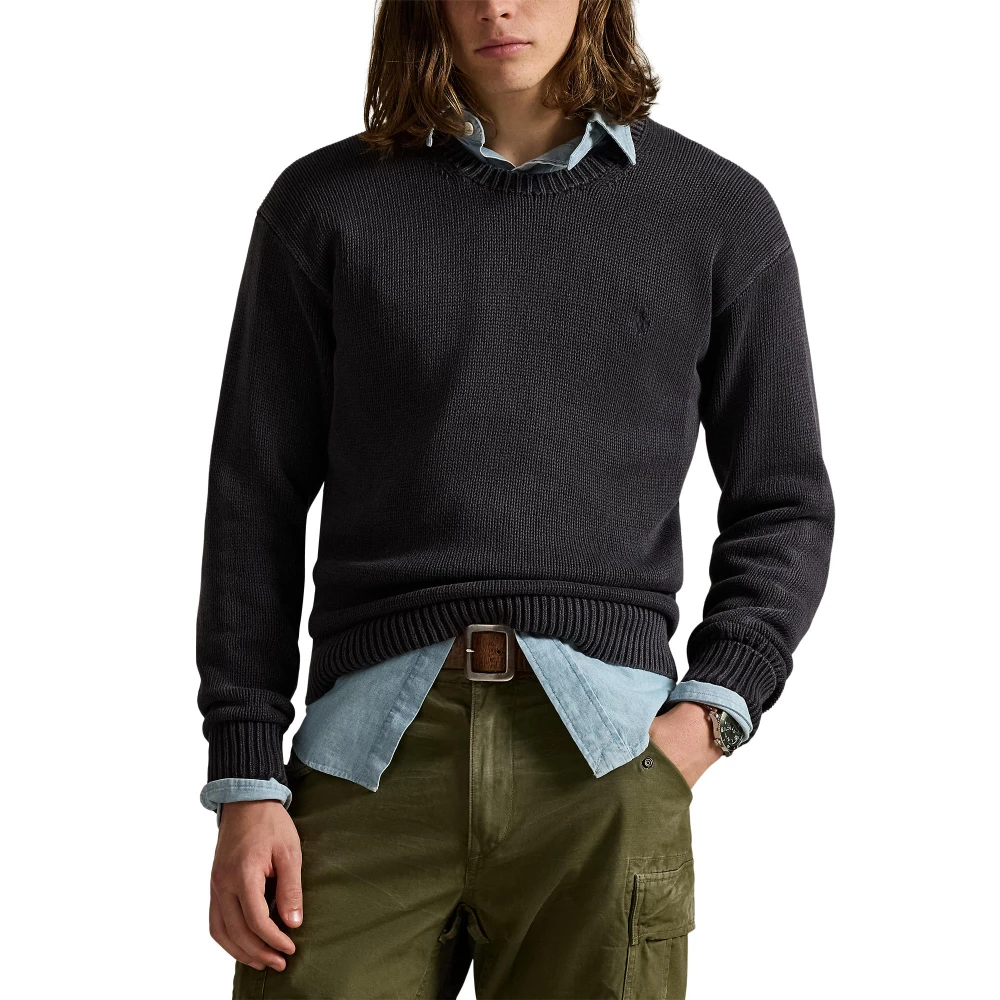 Πλεκτή μπλούζα από βαμβάκι Polo Ralph Lauren.