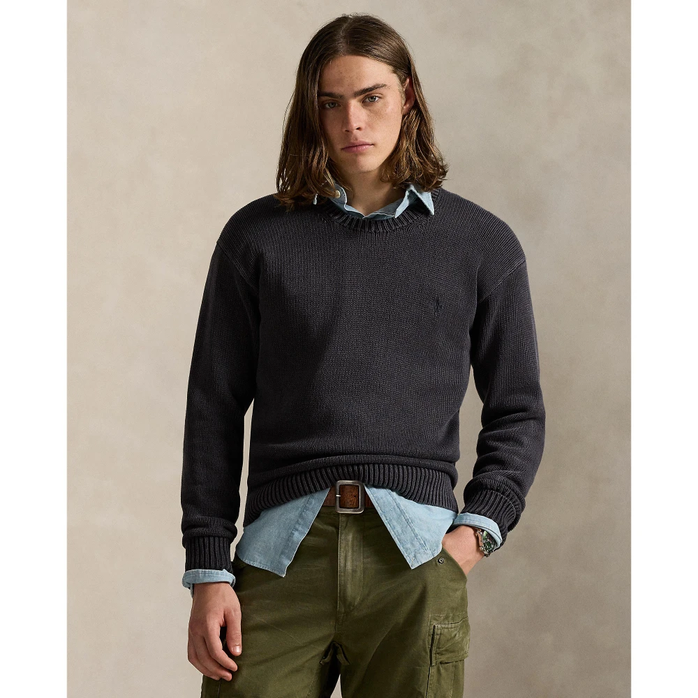 Πλεκτή μπλούζα από βαμβάκι Polo Ralph Lauren.