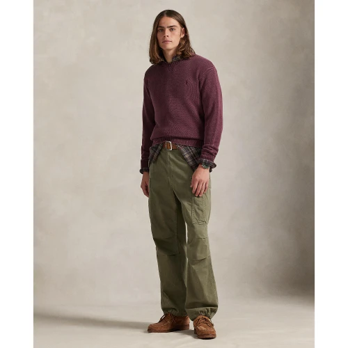 Πλεκτή μπλούζα από βαμβάκι Polo Ralph Lauren.