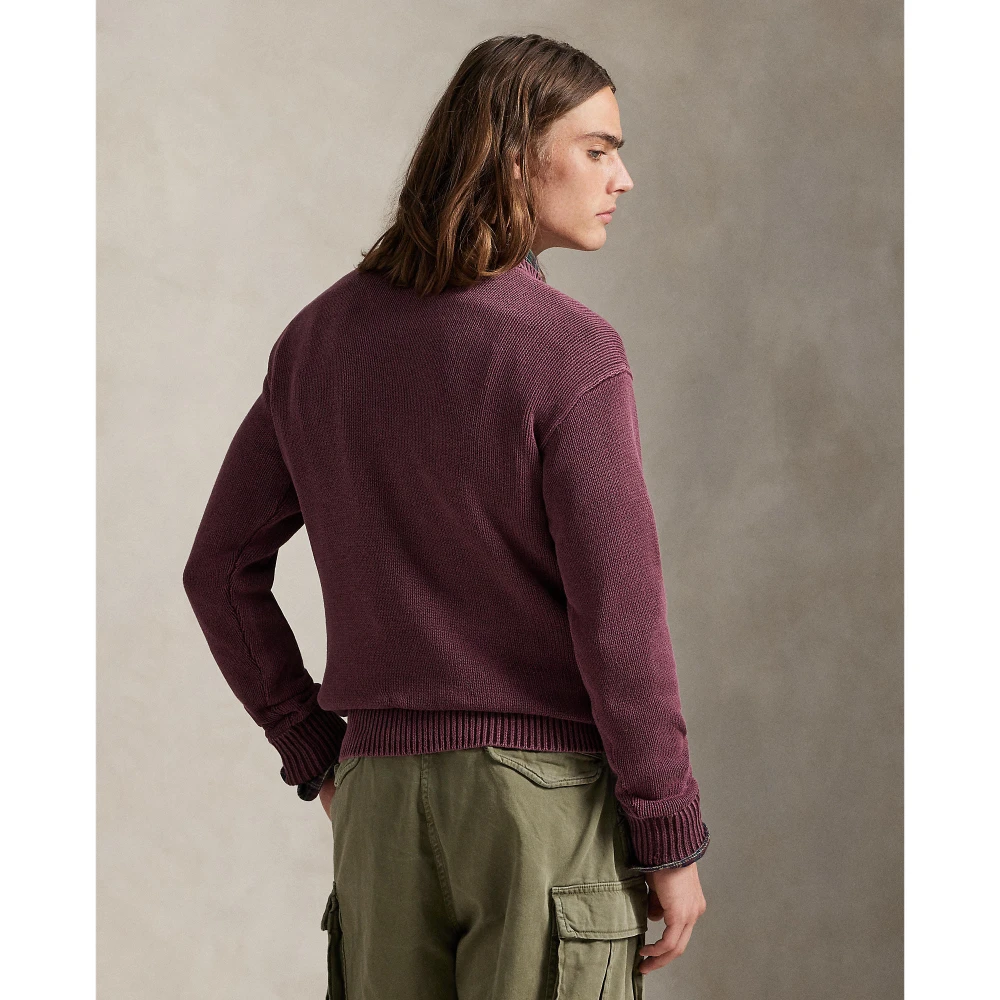 Πλεκτή μπλούζα από βαμβάκι Polo Ralph Lauren.