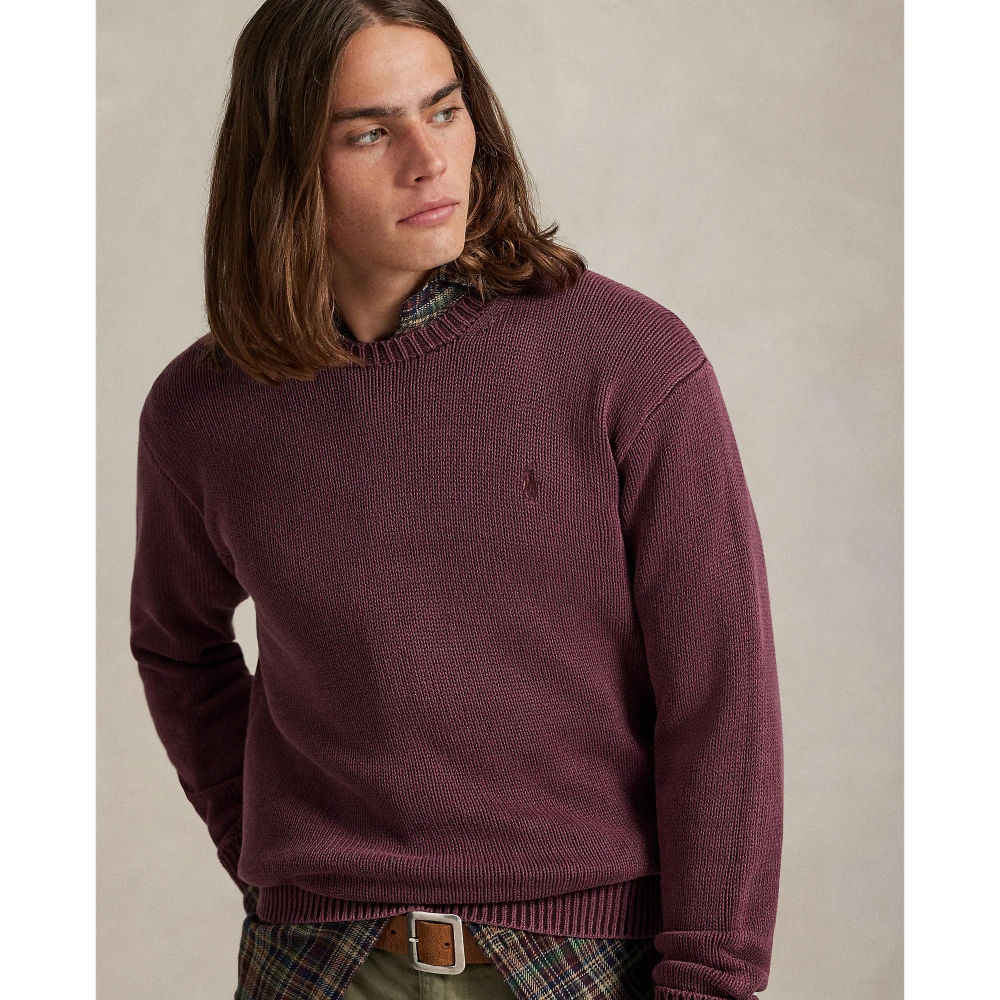 Πλεκτή μπλούζα από βαμβάκι Polo Ralph Lauren.