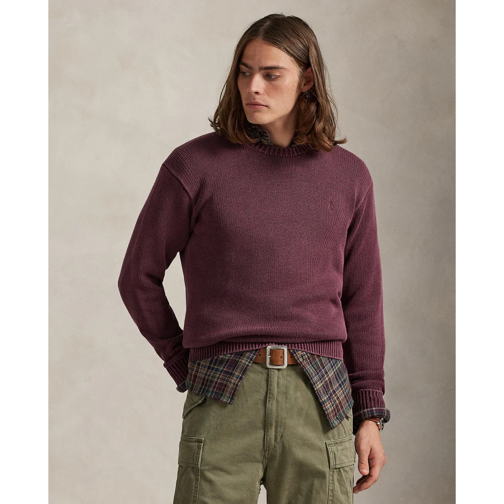 Πλεκτή μπλούζα από βαμβάκι Polo Ralph Lauren.
