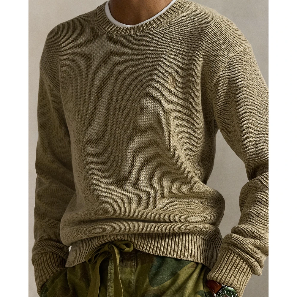 Πλεκτή μπλούζα από βαμβάκι Polo Ralph Lauren.