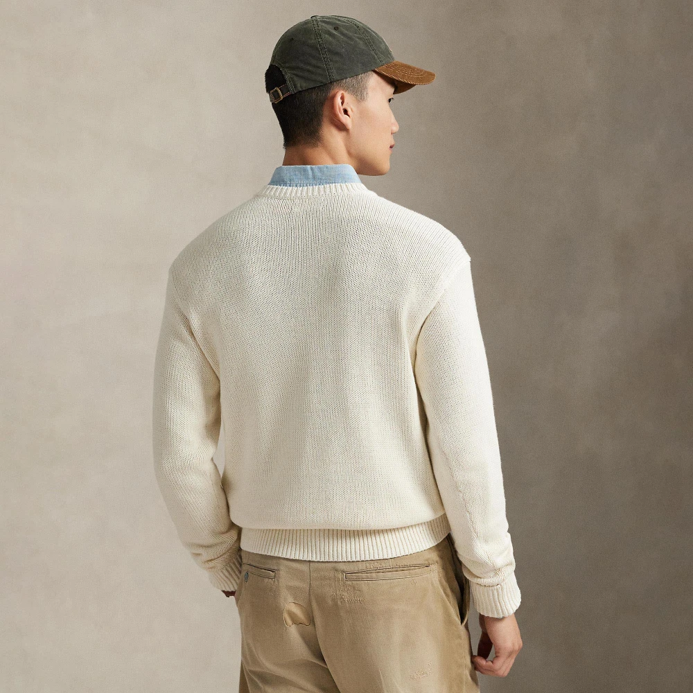 Πλεκτή μπλούζα από βαμβάκι Polo Ralph Lauren.
