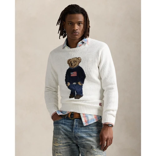 Πουλόβερ Polo Bear από λινό και βαμβάκι Polo Ralph Lauren