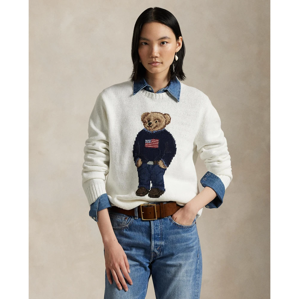 Πουλόβερ Polo Bear από λινό και βαμβάκι Polo Ralph Lauren