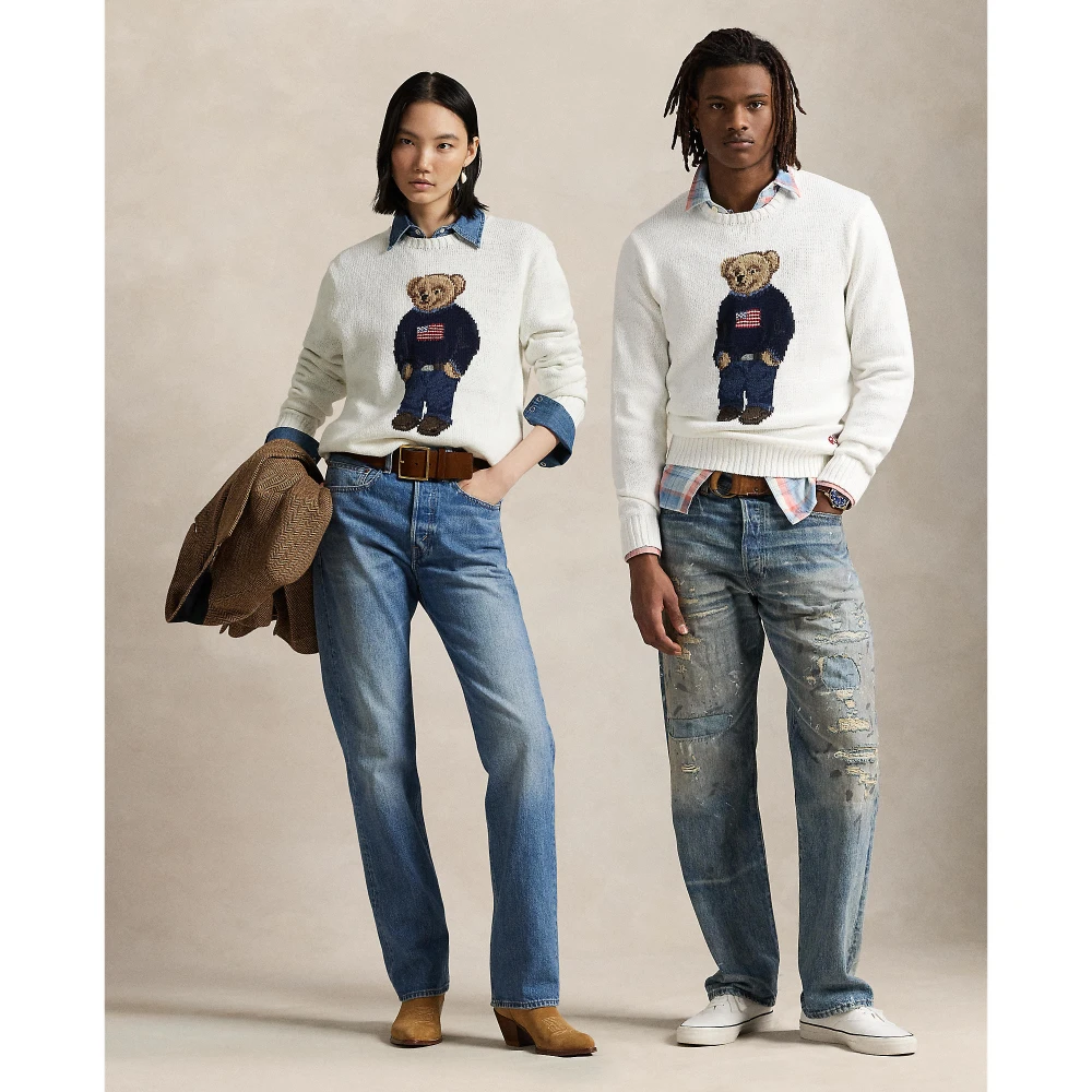 Πουλόβερ Polo Bear από λινό και βαμβάκι Polo Ralph Lauren