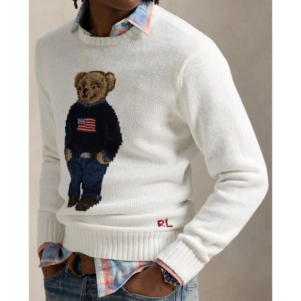 Πουλόβερ Polo Bear από λινό και βαμβάκι Polo Ralph Lauren