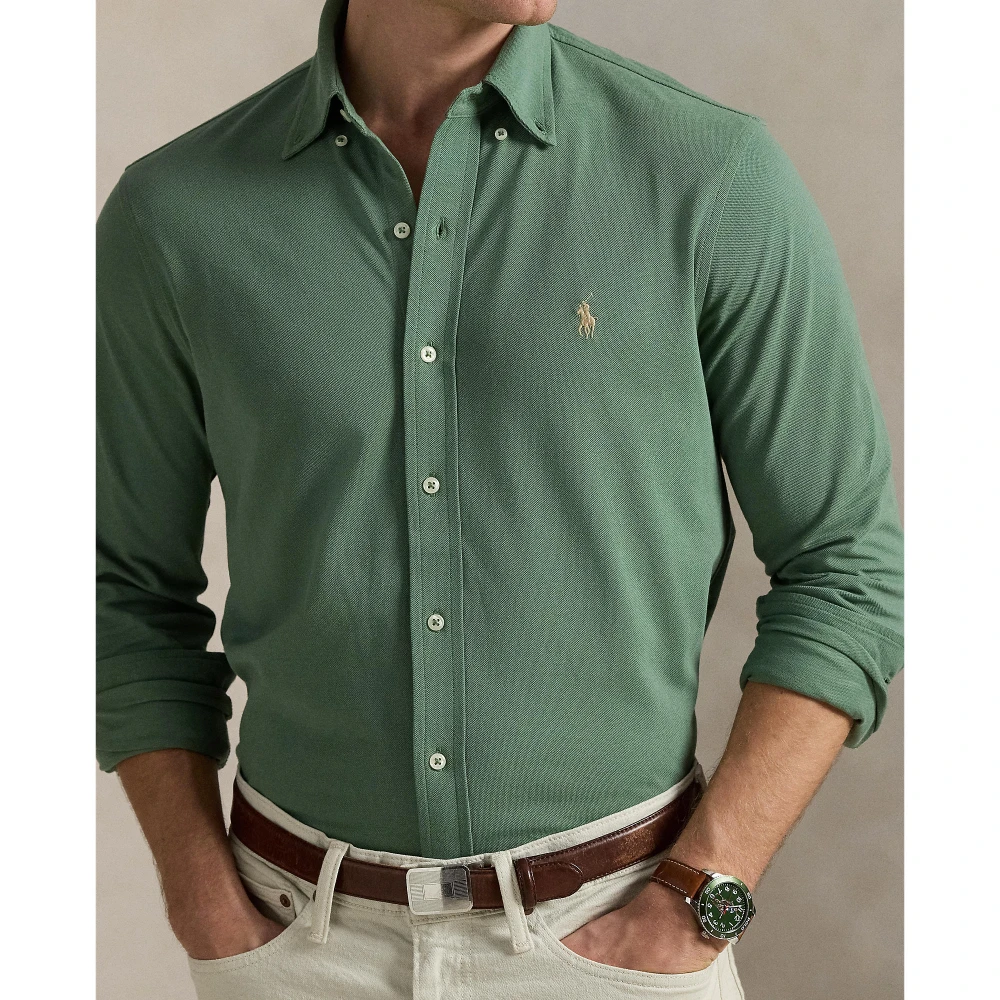 Πουκάμισο από πολύ ελαφρύ διχτυωτό ύφασμα Polo Ralph Lauren