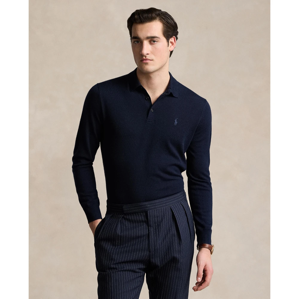 Μάλλινο πουλόβερ με γιακά Polo Polo Ralph Lauren