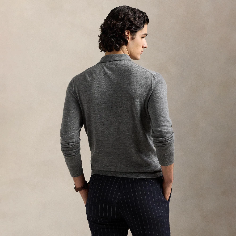 Μάλλινο πουλόβερ με γιακά Polo Polo Ralph Lauren