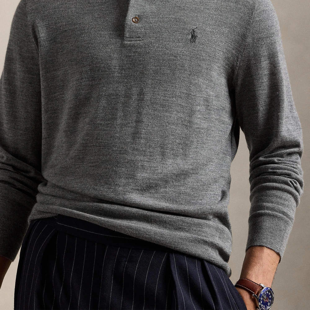 Μάλλινο πουλόβερ με γιακά Polo Polo Ralph Lauren
