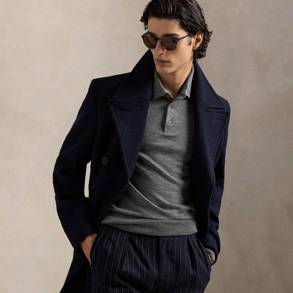 Μάλλινο πουλόβερ με γιακά Polo Polo Ralph Lauren