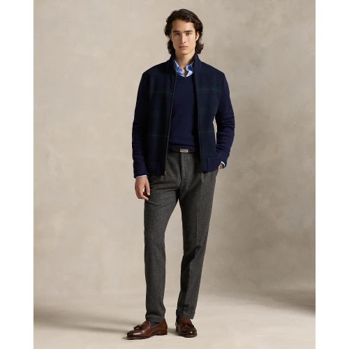 Πλεκτό The Polo Tartan με φερμουάρ Polo Ralph Lauren.