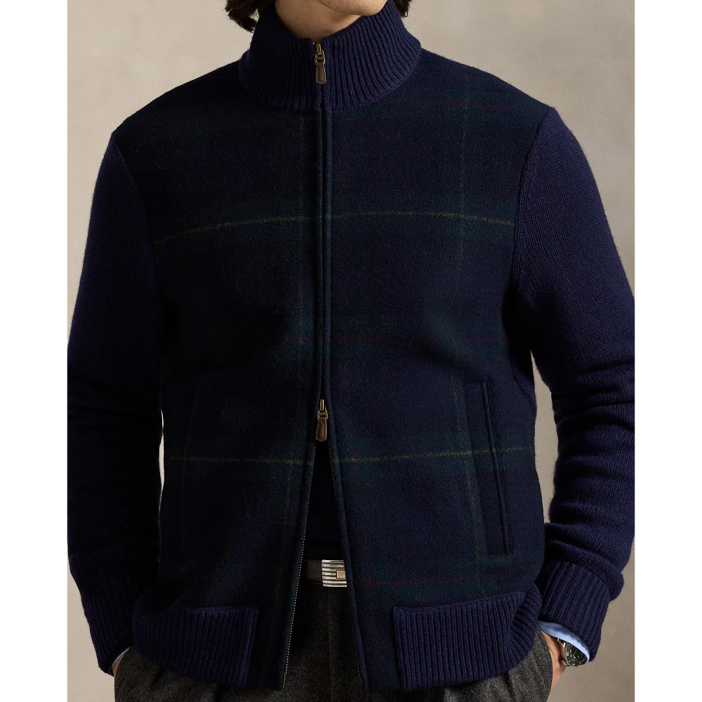 Πλεκτό The Polo Tartan με φερμουάρ Polo Ralph Lauren.