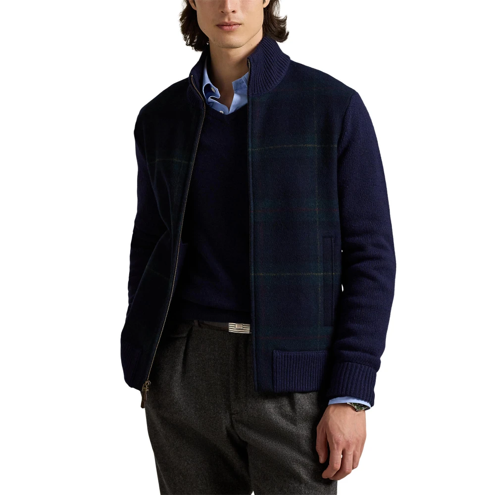 Πλεκτό The Polo Tartan με φερμουάρ Polo Ralph Lauren.