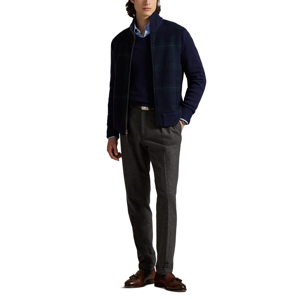 Πλεκτό The Polo Tartan με φερμουάρ Polo Ralph Lauren.