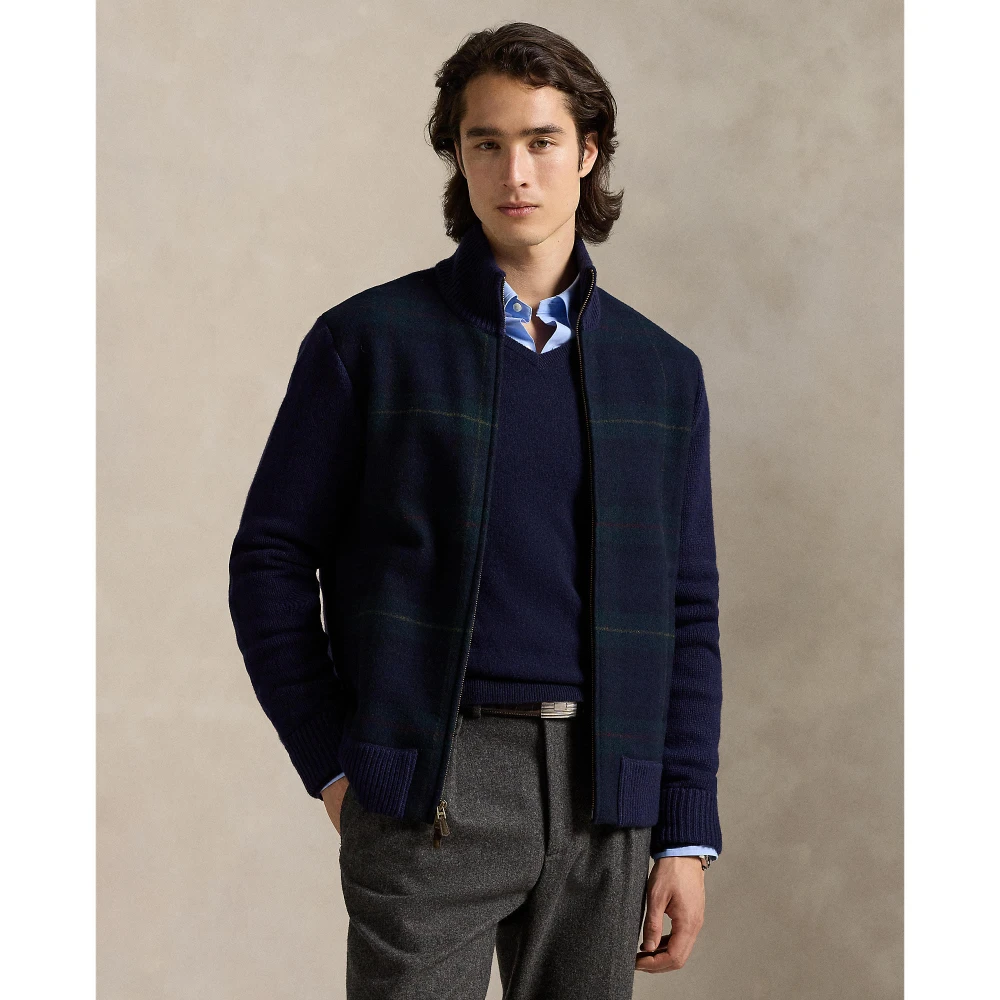 Πλεκτό The Polo Tartan με φερμουάρ Polo Ralph Lauren.