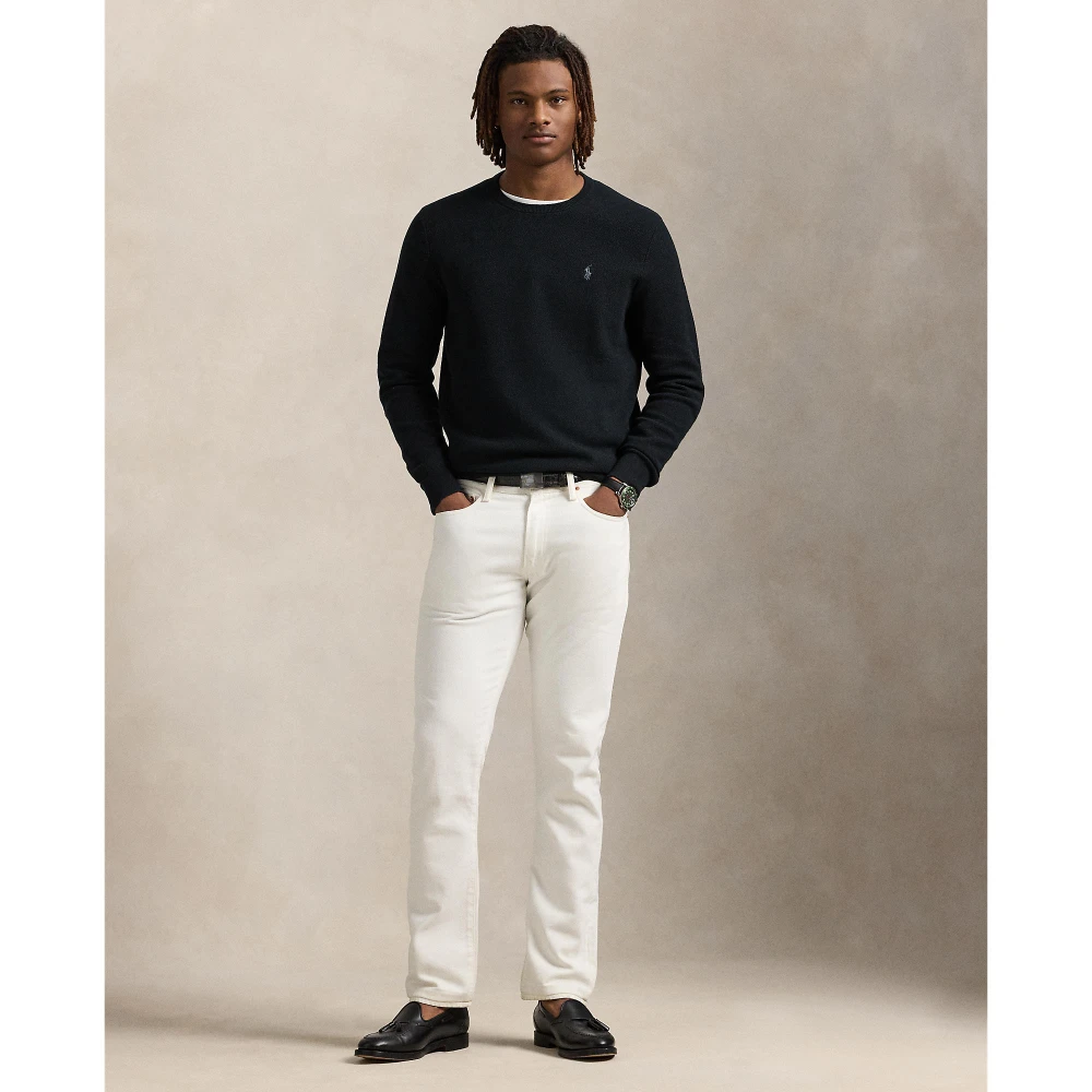 Πλεκτή μπλούζα με βαμβάκι σε ύφανση mesh Polo Ralph Lauren