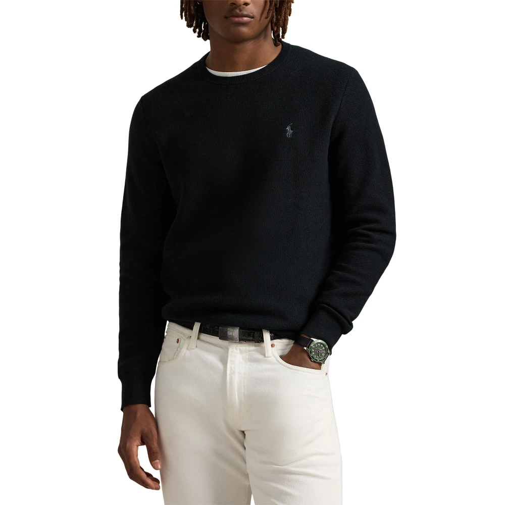 Πλεκτή μπλούζα με βαμβάκι σε ύφανση mesh Polo Ralph Lauren