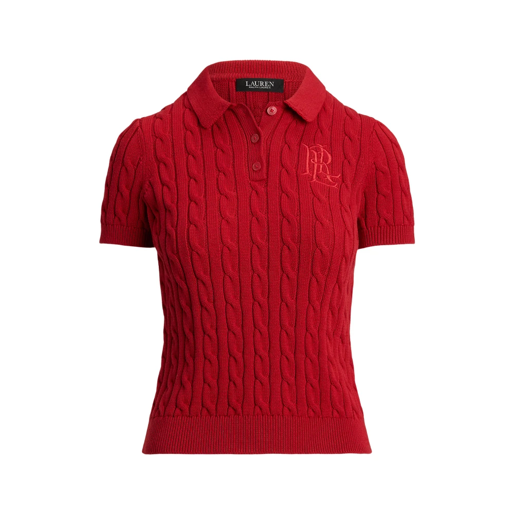 Πλεκτή Μπλούζα Polo από Βαμβάκι Polo Polo Ralph Lauren