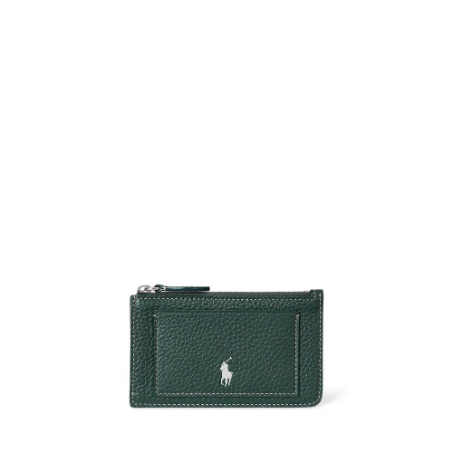 Θήκη καρτών Polo Play από δέρμα με φερμουάρ Polo Polo Ralph Lauren