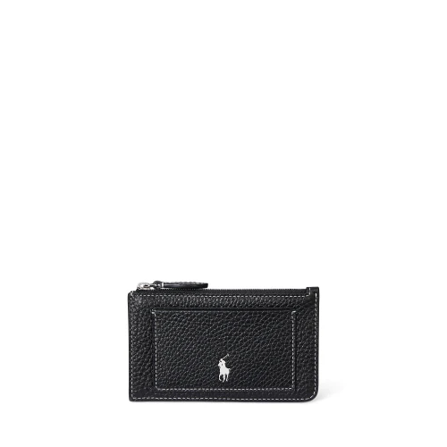 Θήκη καρτών Polo Play από δέρμα με φερμουάρ Polo Polo Ralph Lauren