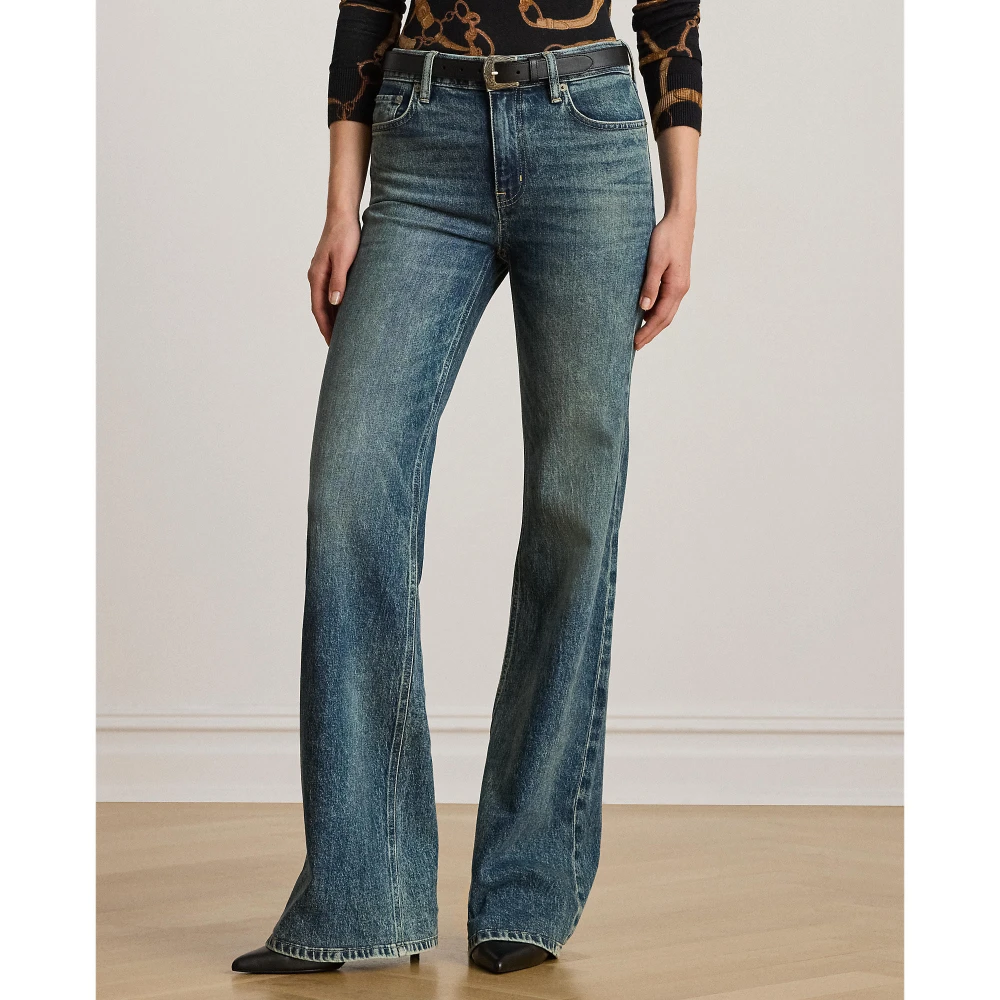 Τζιν παντελόνι με καμπάνα και ψηλή μέση Polo Lauren Ralph Lauren
