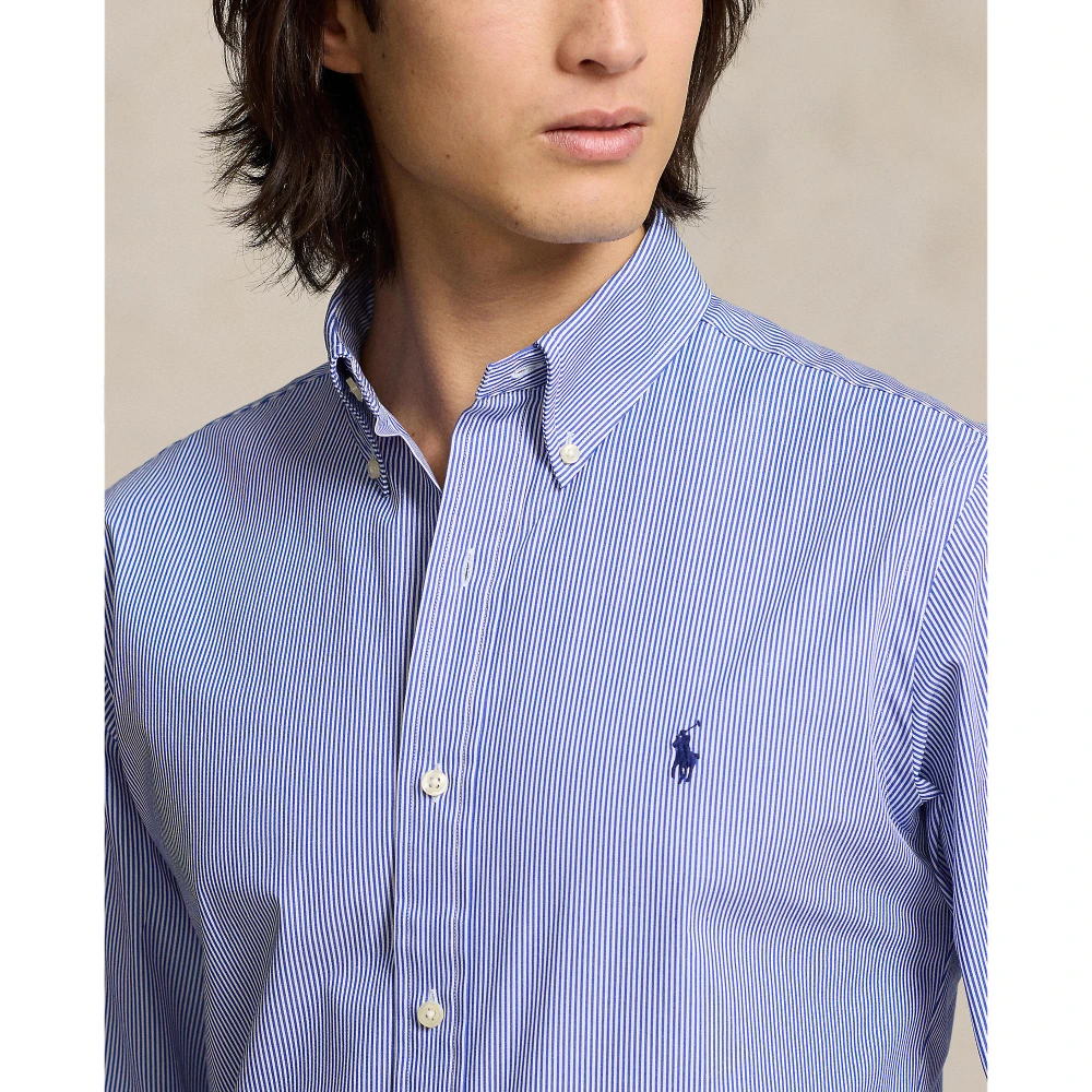 Πουκάμισο Slim Fit Ριγέ από Ελαστικό Ποπλίνα Polo Ralph Lauren