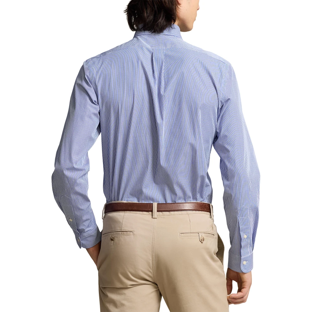Πουκάμισο Slim Fit Ριγέ από Ελαστικό Ποπλίνα Polo Ralph Lauren