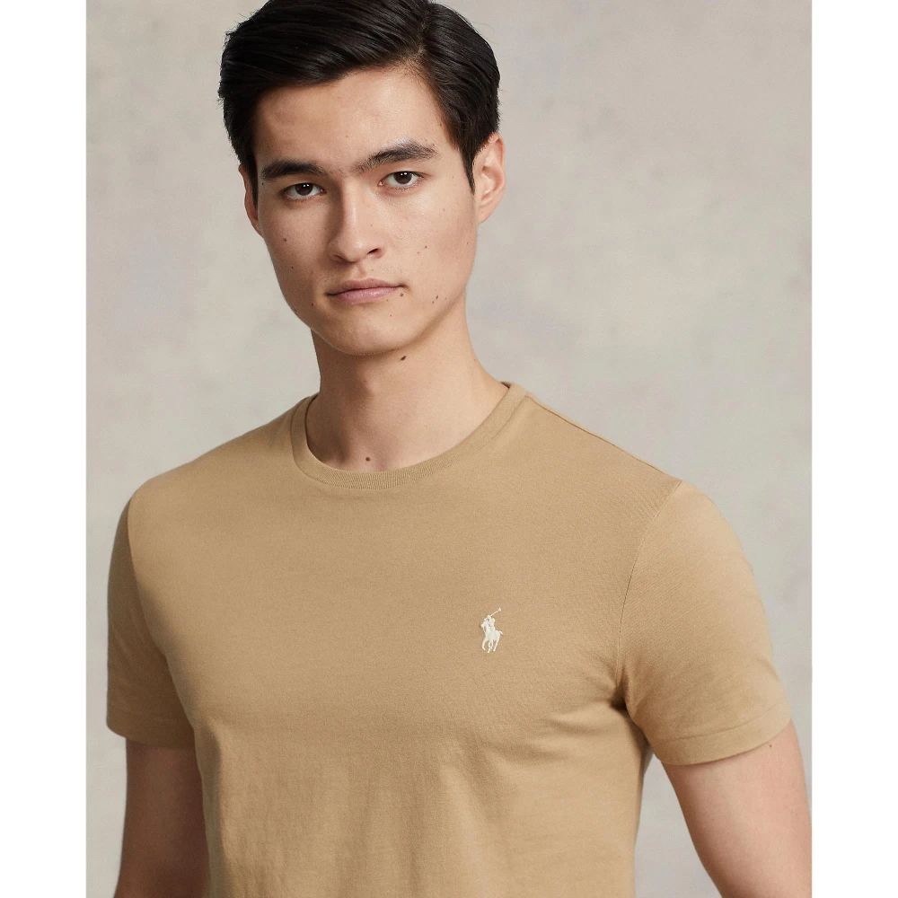 Custom Slim Fit Jersey T-shirt με στρογγυλή λαιμόκοψη Polo Ralph Lauren