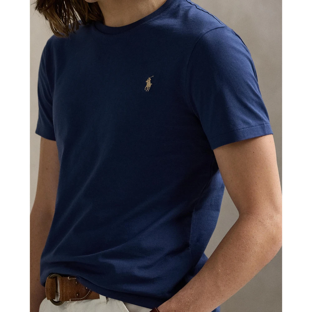 Custom Slim Fit Jersey T-shirt με στρογγυλή λαιμόκοψη Polo Ralph Lauren