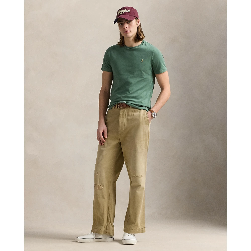 Custom Slim Fit Jersey T-shirt με στρογγυλή λαιμόκοψη Polo Ralph Lauren