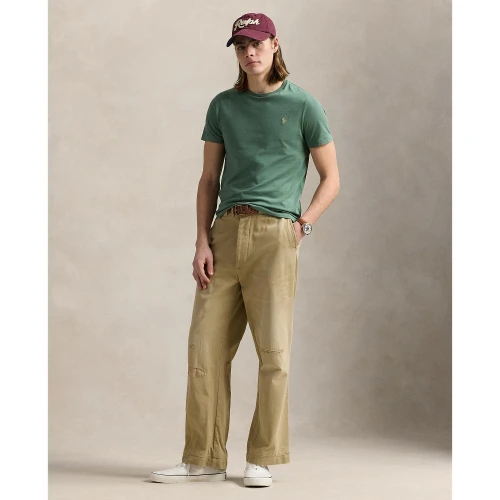 Custom Slim Fit Jersey T-shirt με στρογγυλή λαιμόκοψη Polo Ralph Lauren