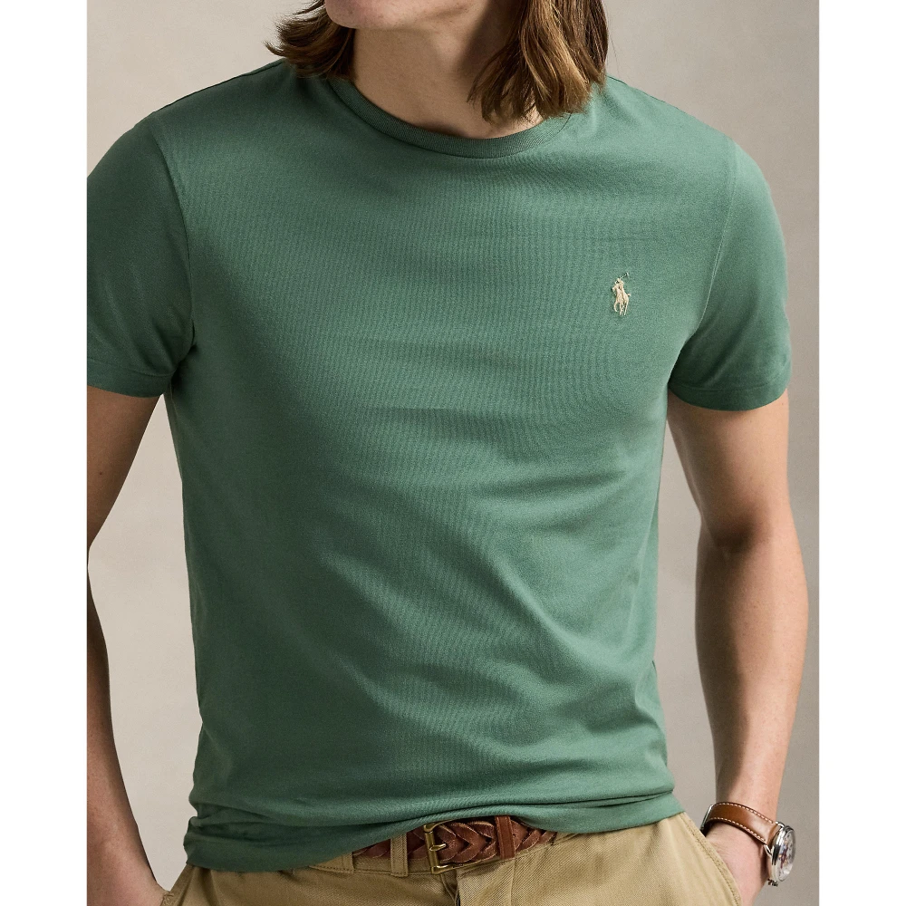 Custom Slim Fit Jersey T-shirt με στρογγυλή λαιμόκοψη Polo Ralph Lauren