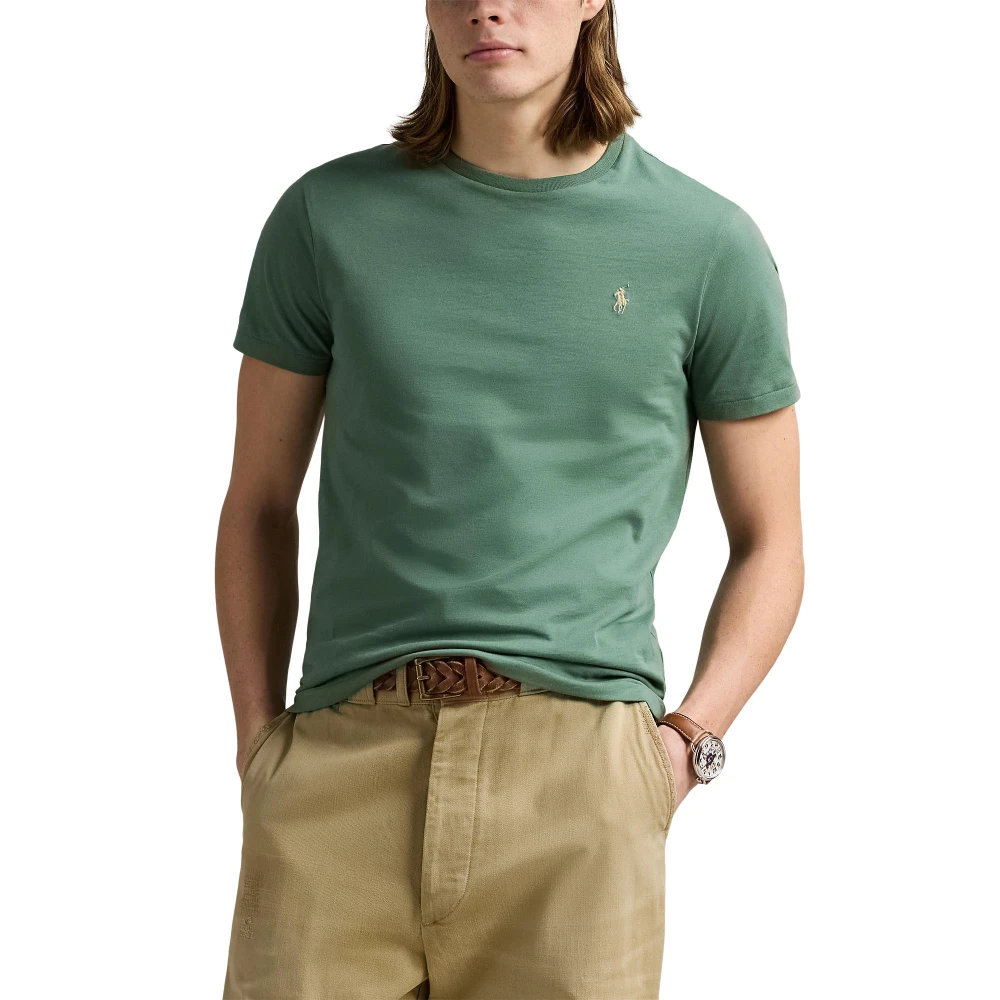 Custom Slim Fit Jersey T-shirt με στρογγυλή λαιμόκοψη Polo Ralph Lauren