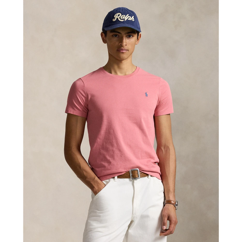 Custom Slim Fit Jersey T-shirt με στρογγυλή λαιμόκοψη Polo Ralph Lauren