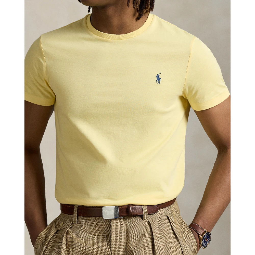 Custom Slim Fit Jersey T-shirt με στρογγυλή λαιμόκοψη Polo Ralph Lauren