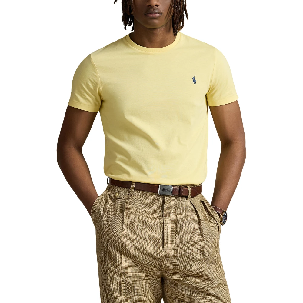 Custom Slim Fit Jersey T-shirt με στρογγυλή λαιμόκοψη Polo Ralph Lauren