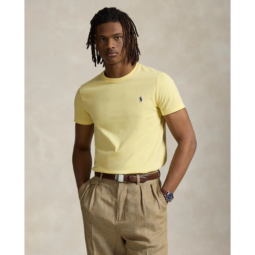 Custom Slim Fit Jersey T-shirt με στρογγυλή λαιμόκοψη Polo Ralph Lauren