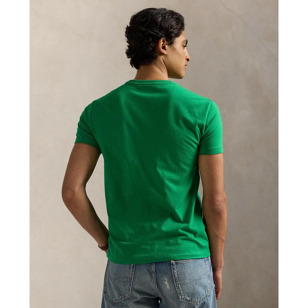Custom Slim Fit Jersey T-shirt με στρογγυλή λαιμόκοψη Polo Ralph Lauren