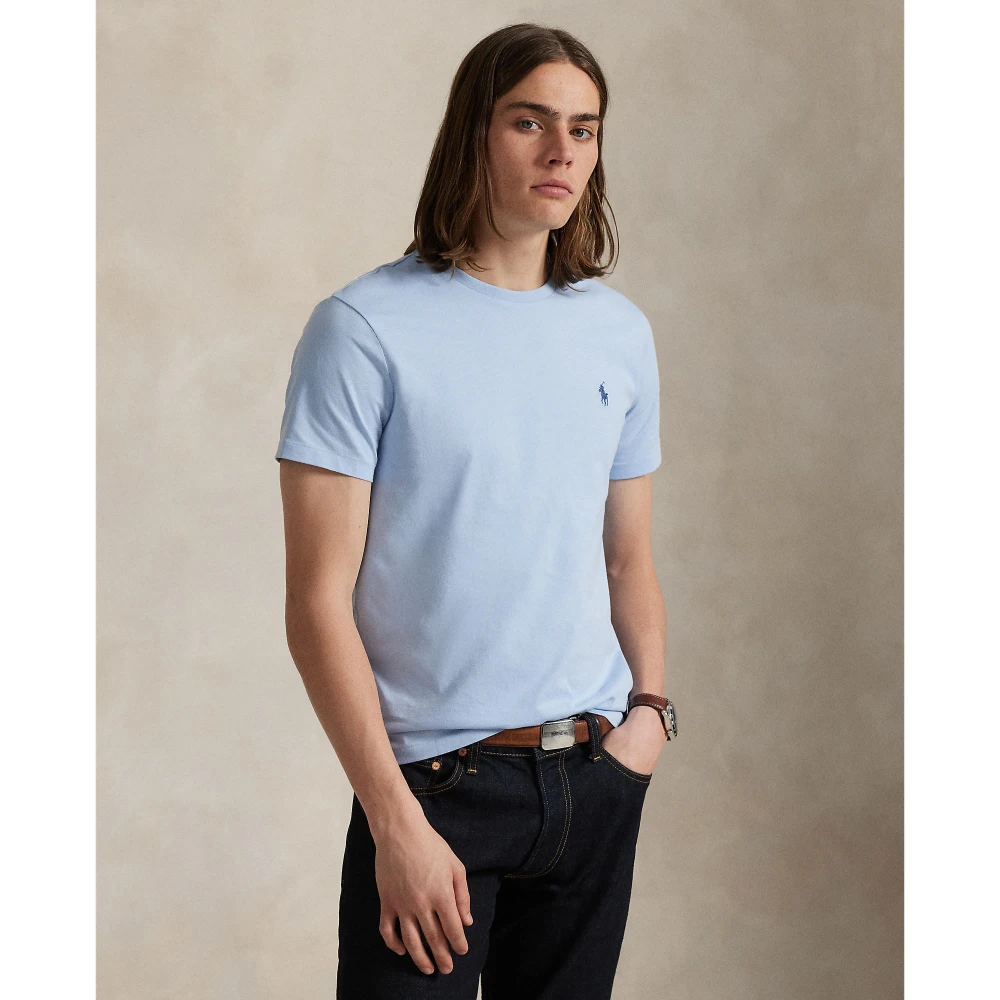 Custom Slim Fit Jersey T-shirt με στρογγυλή λαιμόκοψη Polo Ralph Lauren