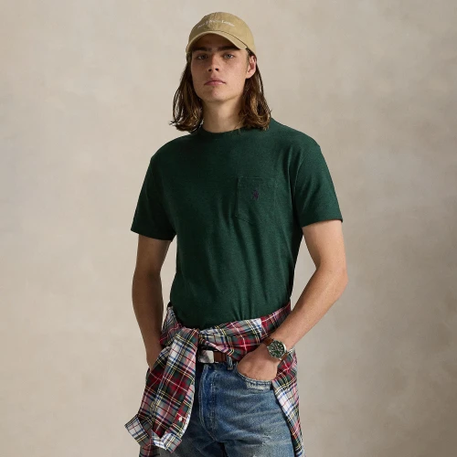 Custom Slim Fit Jersey T-shirt με στρογγυλή λαιμόκοψη Polo Ralph Lauren